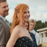Katherine’s embroidered strapless dress on My Life with the Walter Boys