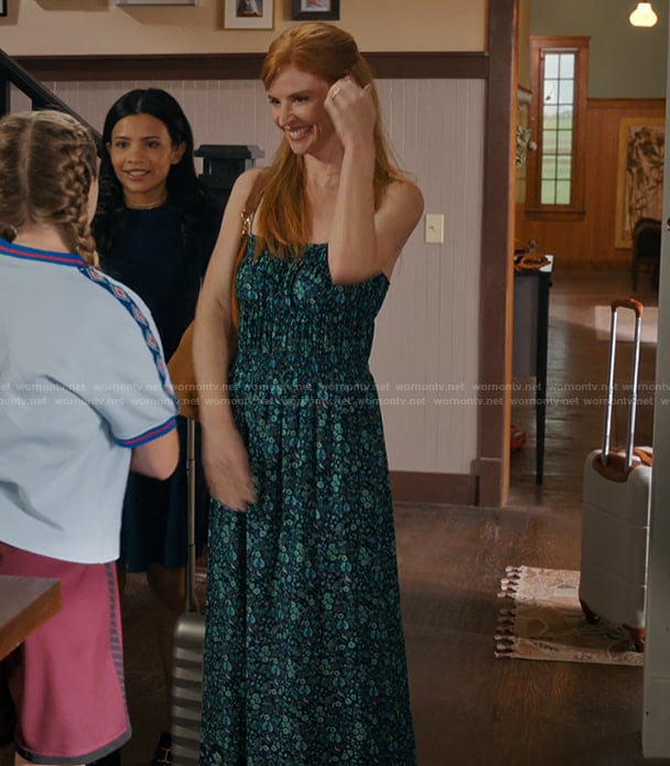 Katherine's floral print dress on My Life with the Walter Boys