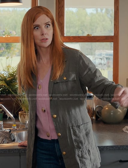 Katherine’s green cargo jacket on My Life with the Walter Boys
