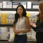 Kathy Park’s white stripe sleeveless top on Today
