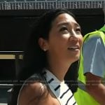Kathy Park’s white striped tank on Today
