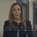 Kati Weis’ navy jacket on CBS Mornings