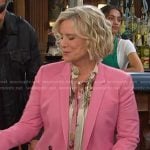 Kayla’s pink blazer on Days of our Lives