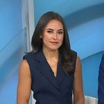 Kaylee’s navy pleated blazer dress on Today