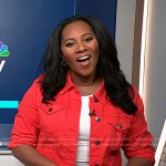 Kay’s red denim jacket on NBC News Daily