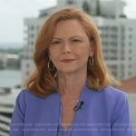 Kelly O'Donnell's blue floral blouse and jacket on Today