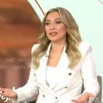 Kelly O’Grady’s white blazer on CBS Mornings