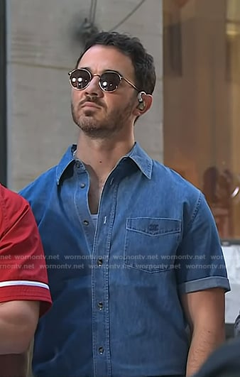 Kevin Jonas’s denim shirt on Today