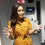 Kaylee’s mustard orange shirtdress on Today
