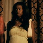 Kiesha’s green smocked dress on The Chi