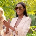 Kiki’s pink feather trim blazer on The Real Housewives of Miami