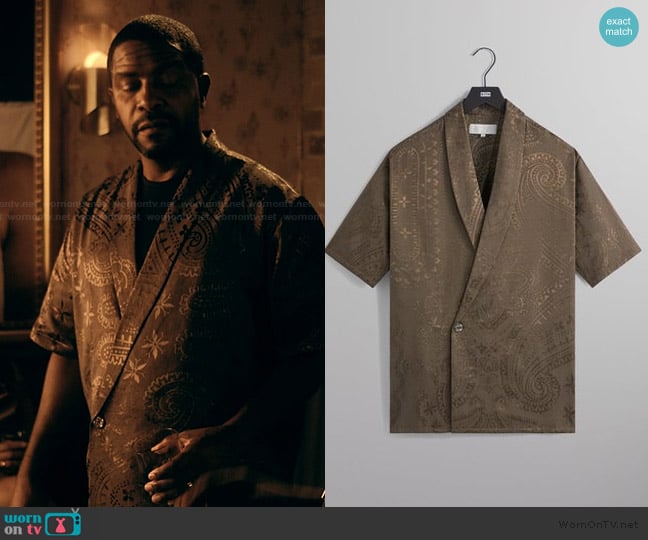 Kith Jacquard Faille Thompson Crossover Shirt worn by Darnell (Rolando Boyce) on The Chi