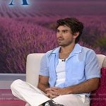 KJ Apa’s black leather sneakers on Today