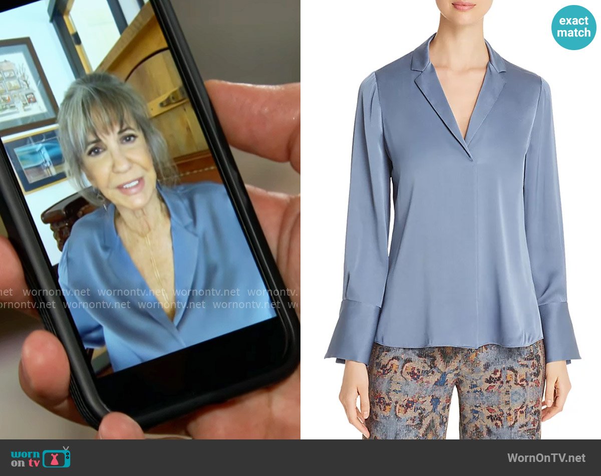 Kobi Halperin Rebekah Blouse worn by Jill Abbott (Jess Walton) on The Young and the Restless