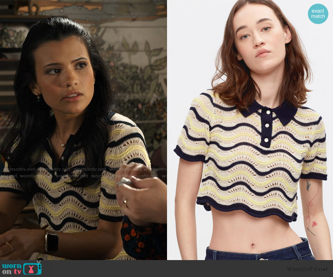 Kotn Sabah Polo worn by Jackie Howard (Nikki Rodriguez) on My Life with the Walter Boys