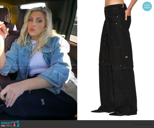 Ksubi low rider carpenter boneyard black worn by Gina Kirschenheiter on The Real Housewives of Orange County