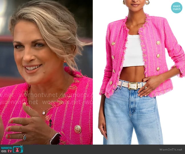 L'Agence Tinlee Jacket worn by Jamie Yuccas on CBS Mornings