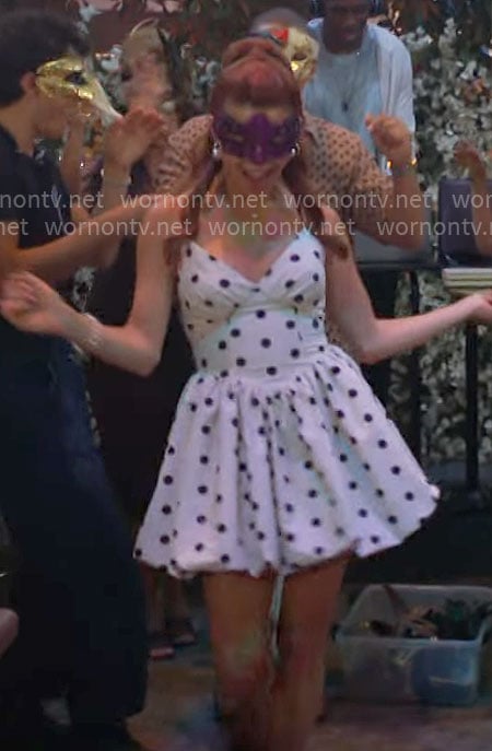 Lainey’s polka dot dress on The Bold and the Beautiful