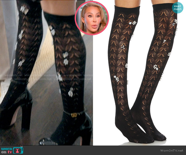 Lalo Thigh High Socks worn by Lisa Hochstein (Lisa Hochstein) on The Real Housewives of Miami