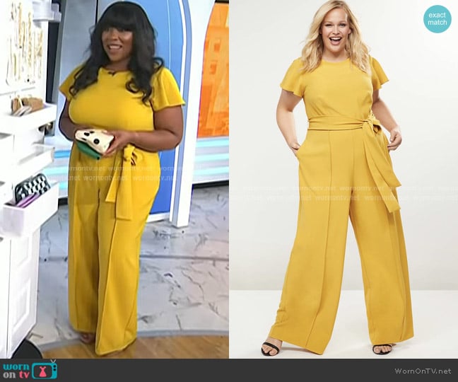 Lane Bryant Lena Seamed Wide Leg Jumpsuit worn by Charli Penn on Today