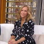 Lara’s black floral print dress on Good Morning America