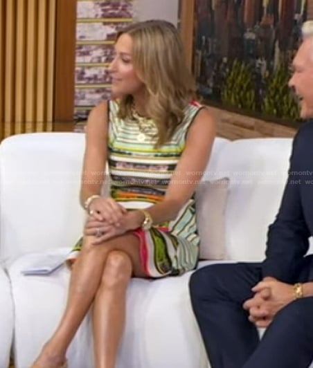 Lara's space dye mini dress on Good Morning America
