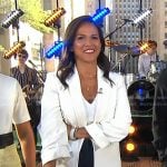 Laura’s white open jacket on Today