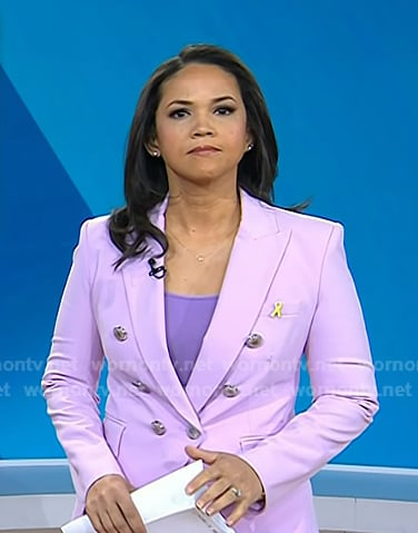 Laura's pink double breasted blazer on Today