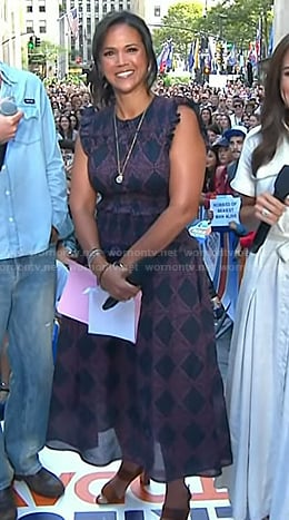 Laura’s print smocked dress on Today