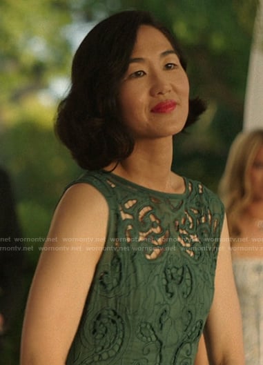 Laurel's green lace dress on The Summer I Turned Pretty