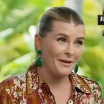 Lauren Herbert’s floral print dress on Access Hollywood