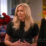Leanne’s black midi dress on Leanne