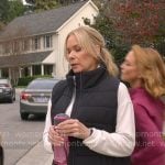 Leanne’s black puffer vest on Leanne