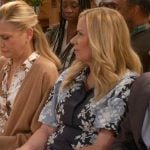 Leanne’s blue floral shirtdress on Leanne