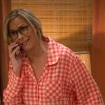 Leanne’s red gingham pajamas on Leanne