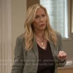 Leanne’s green blazer on Leanne