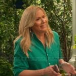 Leanne’s green shirtdress on Leanne