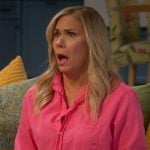 Leanne’s pink long shirt on Leanne