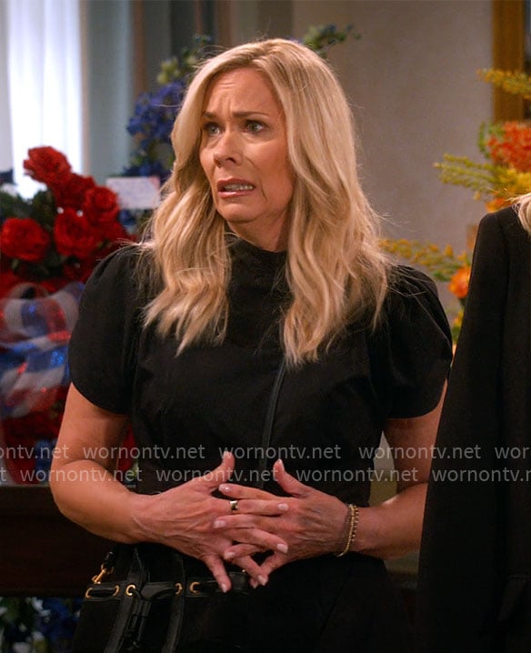 Leanne's black midi dress on Leanne