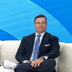 Carson Daly’s white sneakers on Today