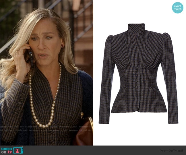 Lena Hoschek Love Letter Jacket worn by Carrie Bradshaw (Sarah Jessica Parker) on And Just Like That
