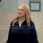Liesl’s navy shirtdress on General Hospital