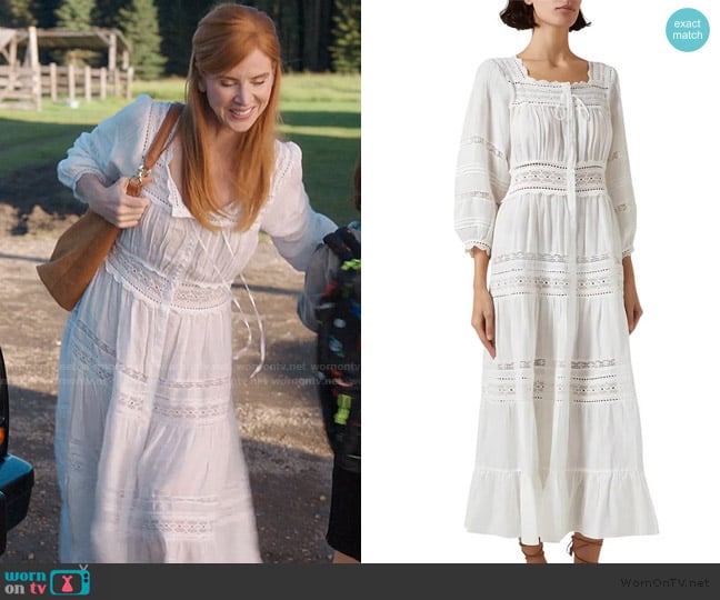 Linda Charm Maxi Dress worn by Katherine Walter (Sarah Rafferty) on My Life with the Walter Boys