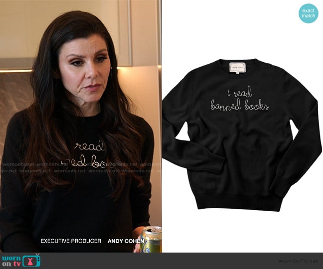 Lingua Franca I read banned books worn by Heather Dubrow on The Real Housewives of Orange County