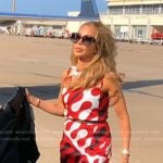 Lisa’s abstract print mini dress on The Real Housewives of Miami