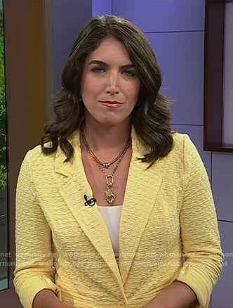 Liz’s yellow textured blazer on Today