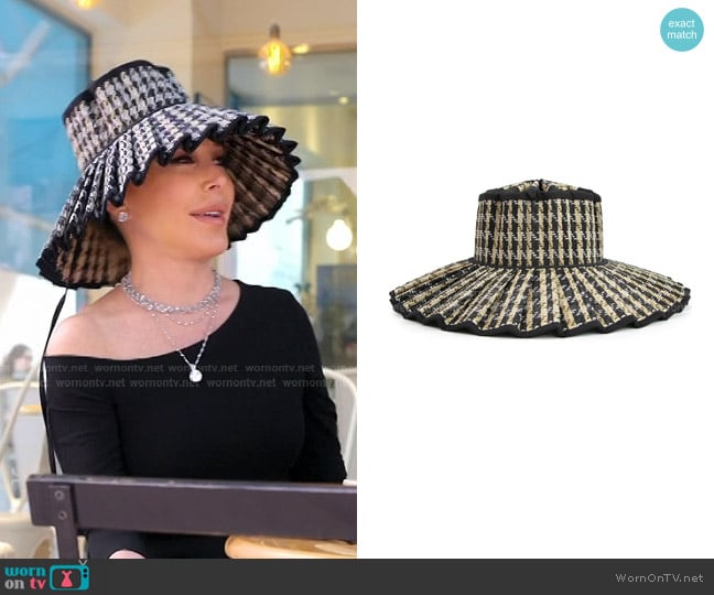 Marysol’s houndstooth pleated hat on RHOM