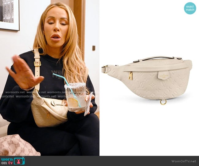 Louis Vuitton Bum Bag Monogram Empreinte Leather worn by Lisa Hochstein (Lisa Hochstein) on The Real Housewives of Miami