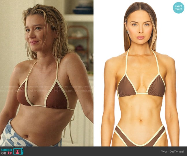 Lovers and Friends Harriet Top in Brown & Yellow worn by Taylor Jewel (Rain Spencer) on The Summer I Turned Pretty