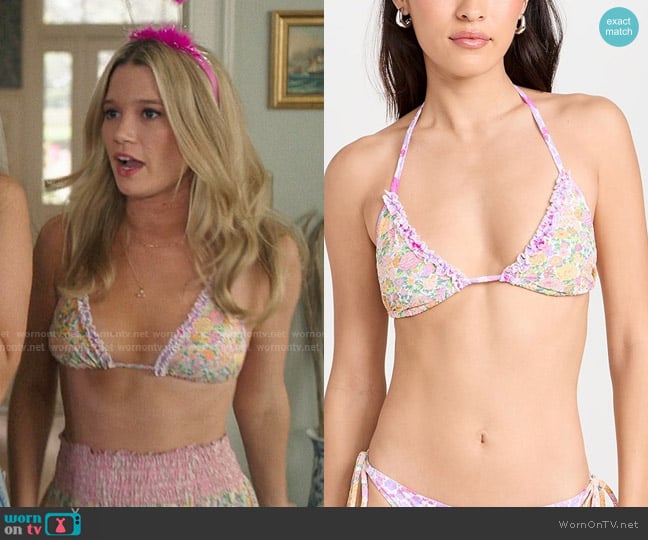 LoveShackFancy Harbor Bikini Set worn by Taylor Jewel (Rain Spencer) on The Summer I Turned Pretty